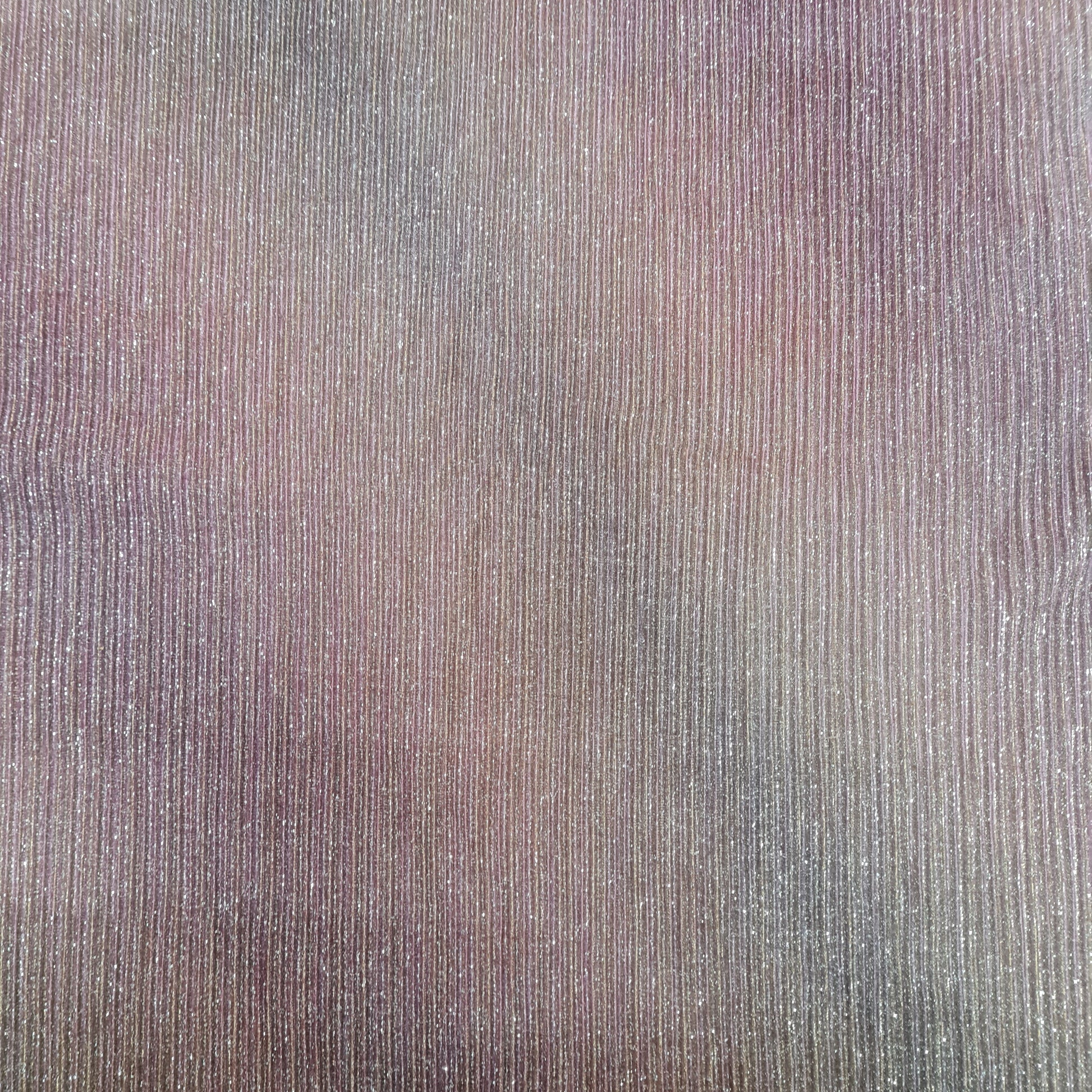 Purple Shimmer Pleated Knitted Lycra Fabric - TradeUNO