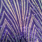 Purple Chevron Sequence Embroidery Net Fabric - TradeUNO