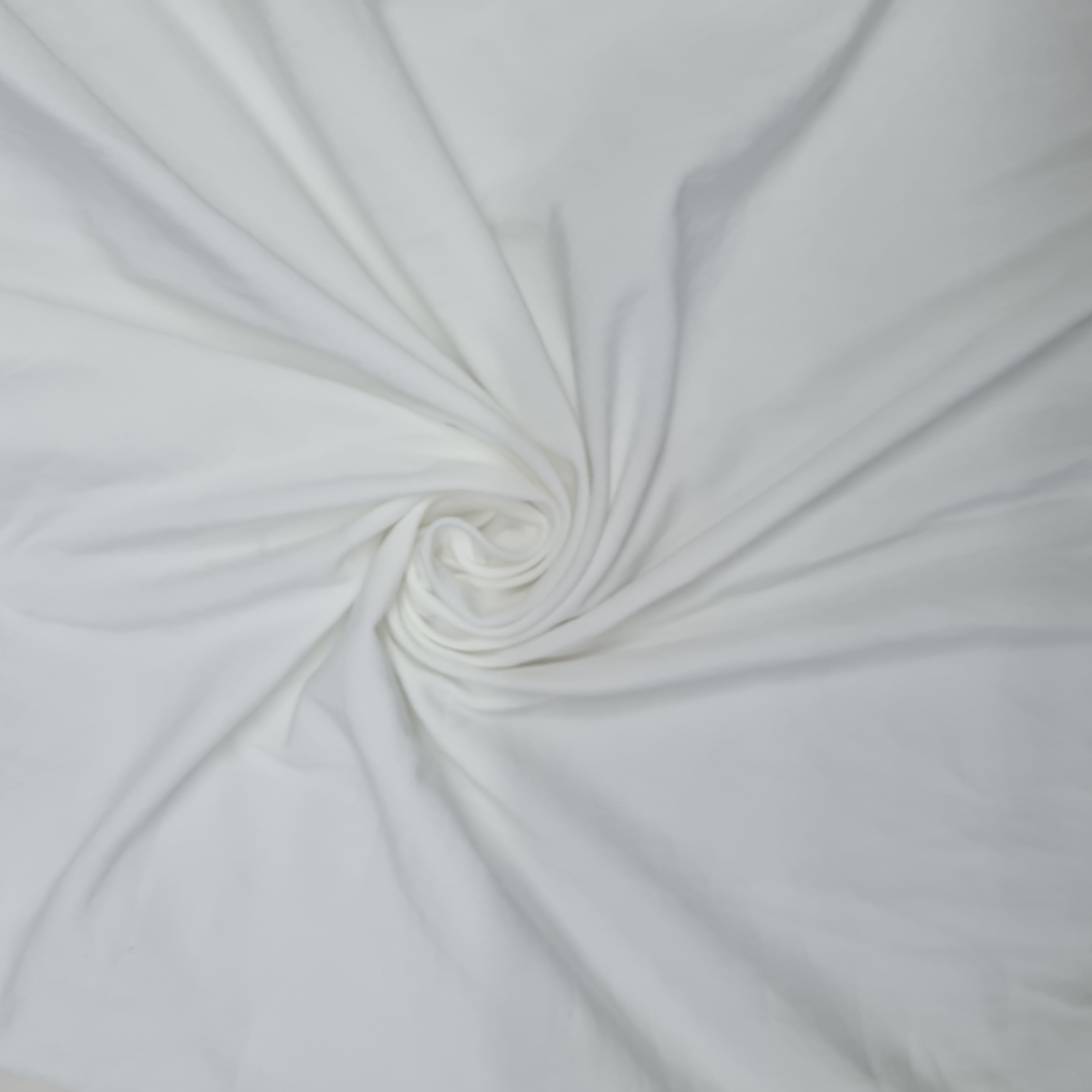 White Solid Dyeable Lycra Fabric - TradeUNO