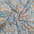 Cream With Yellow Floral Print Dobby Tusser Silk Fabric - TradeUNO