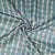 Teal Green Geometrical Print Dobbysser Silk Fabric - TradeUNO