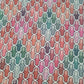 Peach Pink With Multicolor Geomaterial Position Print Embroidery Chinon Fabric - TradeUNO