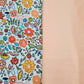 White With Multicolor Floral & Peach Solid Rayon with - TradeUNO
