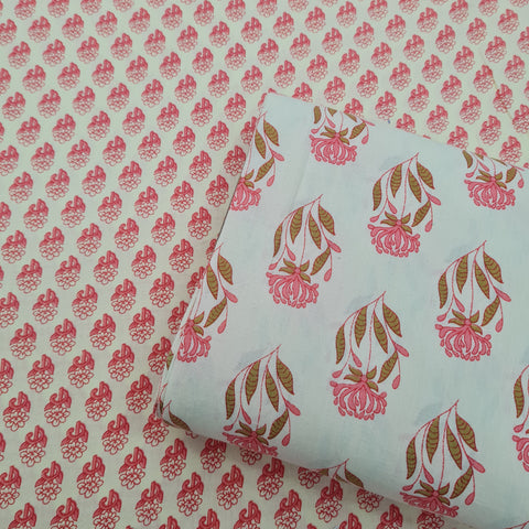 Cream & Pink Floral Print & Cream & Pink Floral Print - TradeUNO