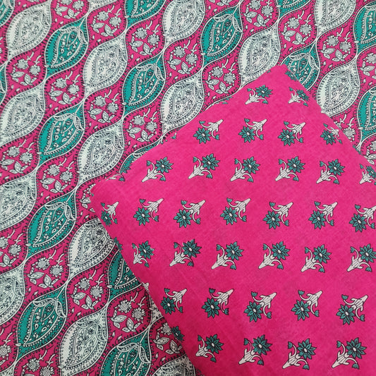 Pink Floral & Traditional Cotton Mix & Match Set