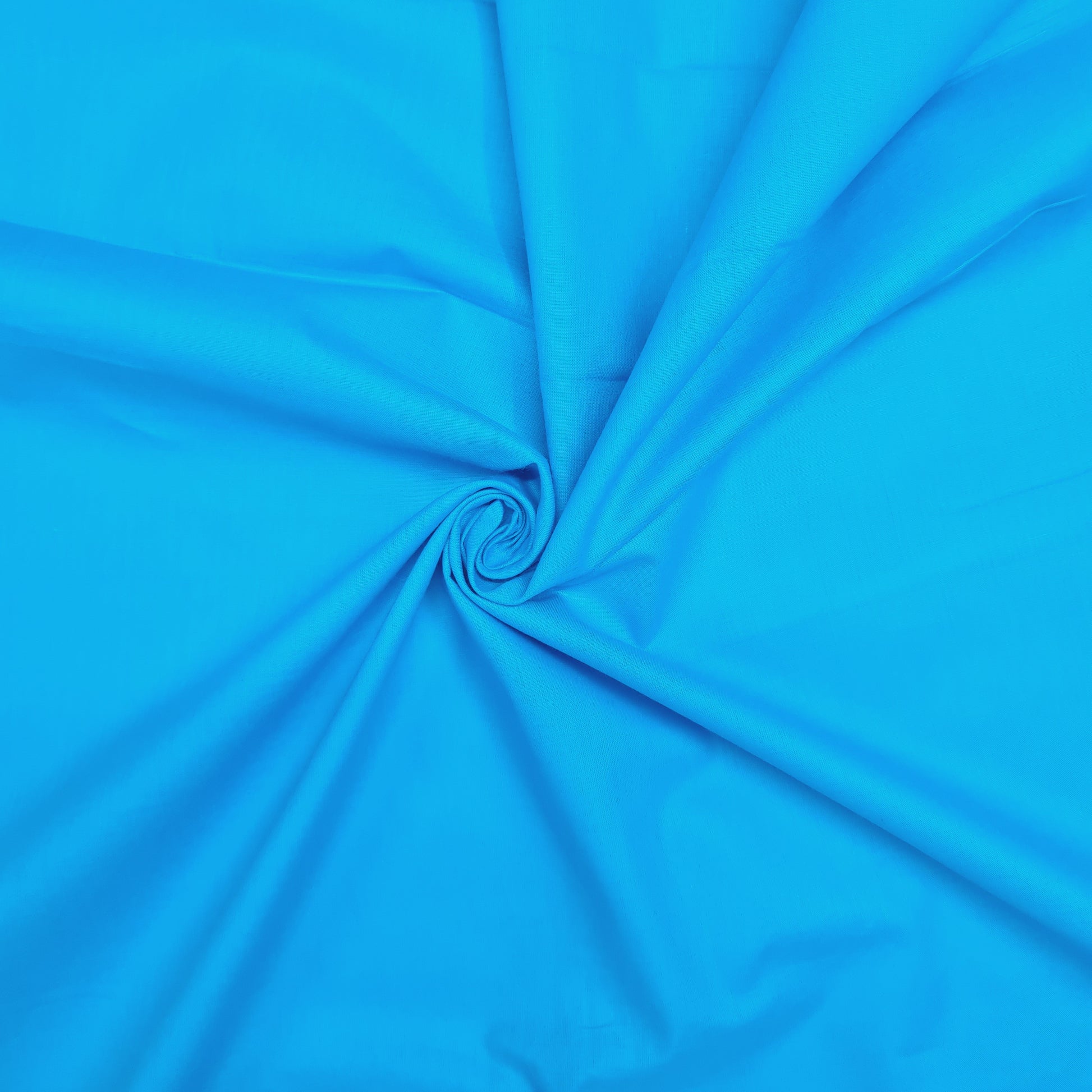 Azure Solid Cotton Fabric - TradeUNO