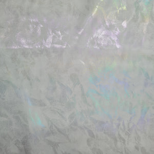 White 3D Floral Imported Organza Fabric - TradeUNO
