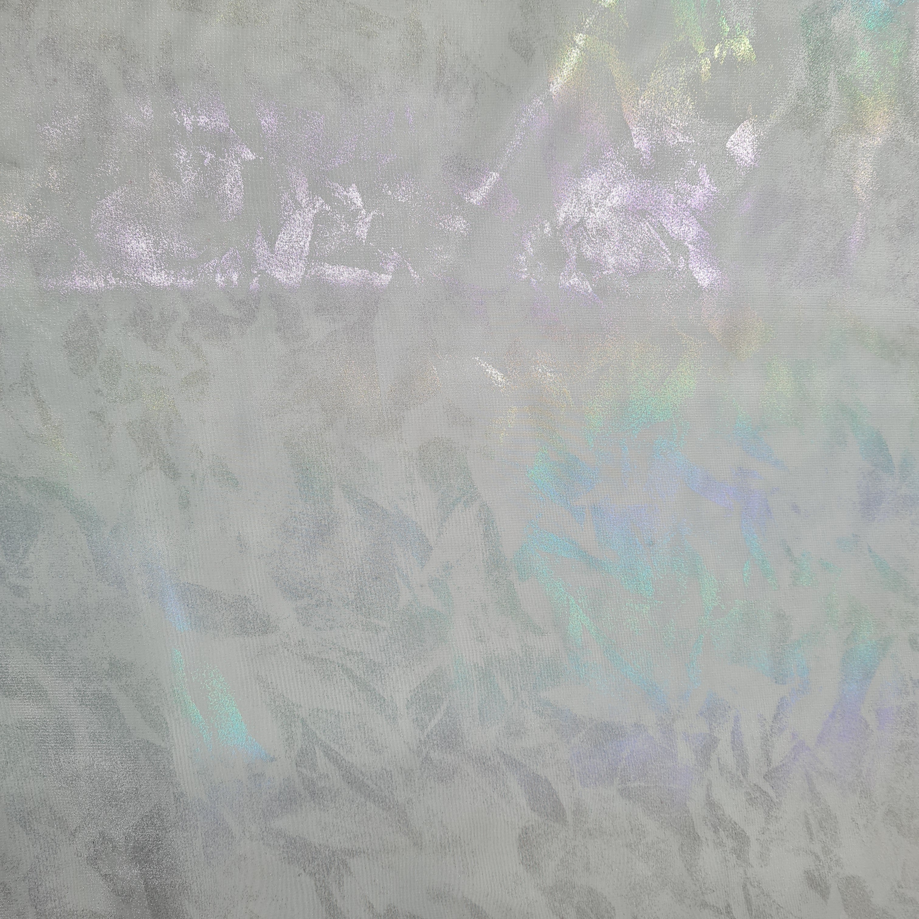 White 3D Floral Imported Organza Fabric - TradeUNO