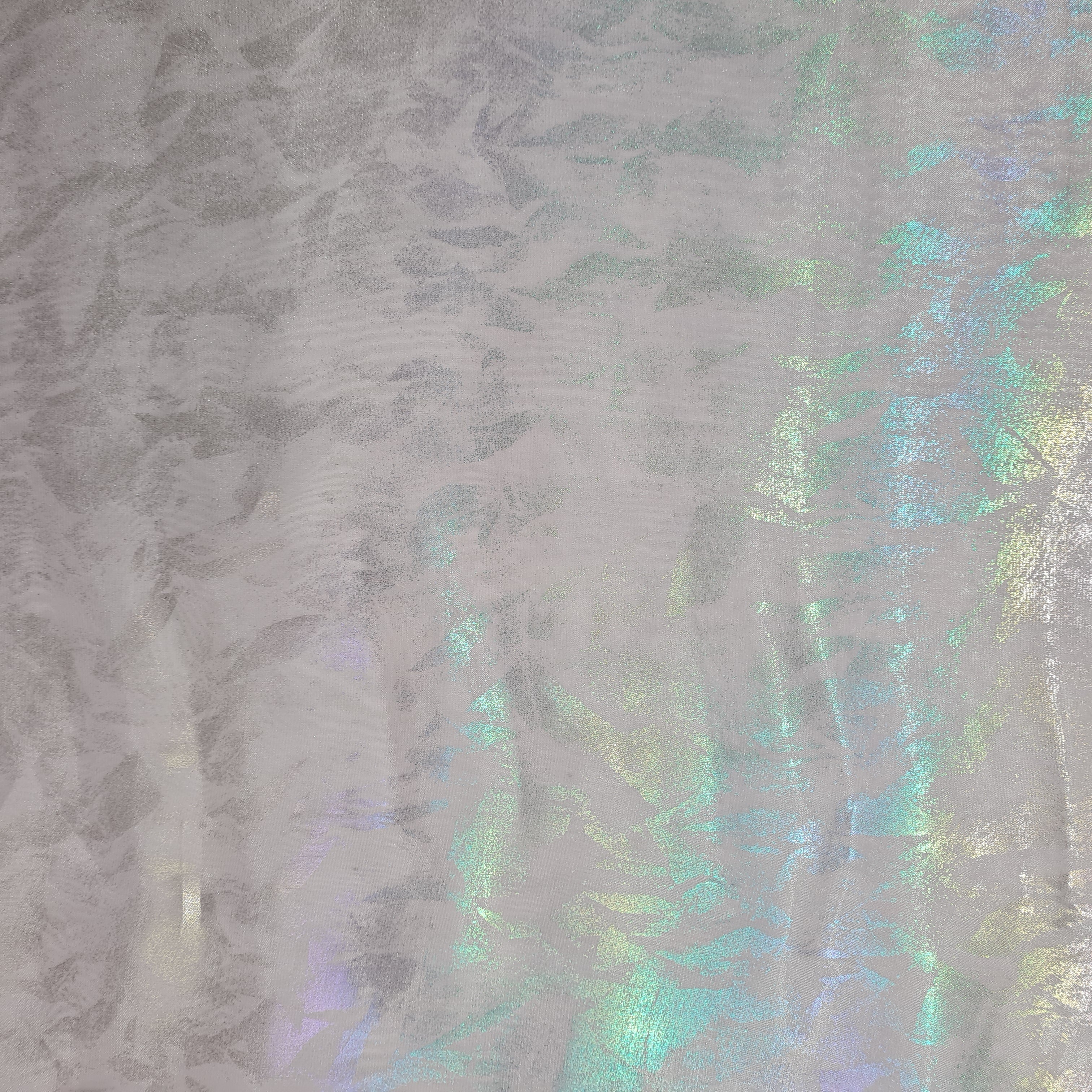 Light Purple 3D Floral Imported Organza Fabric - TradeUNO