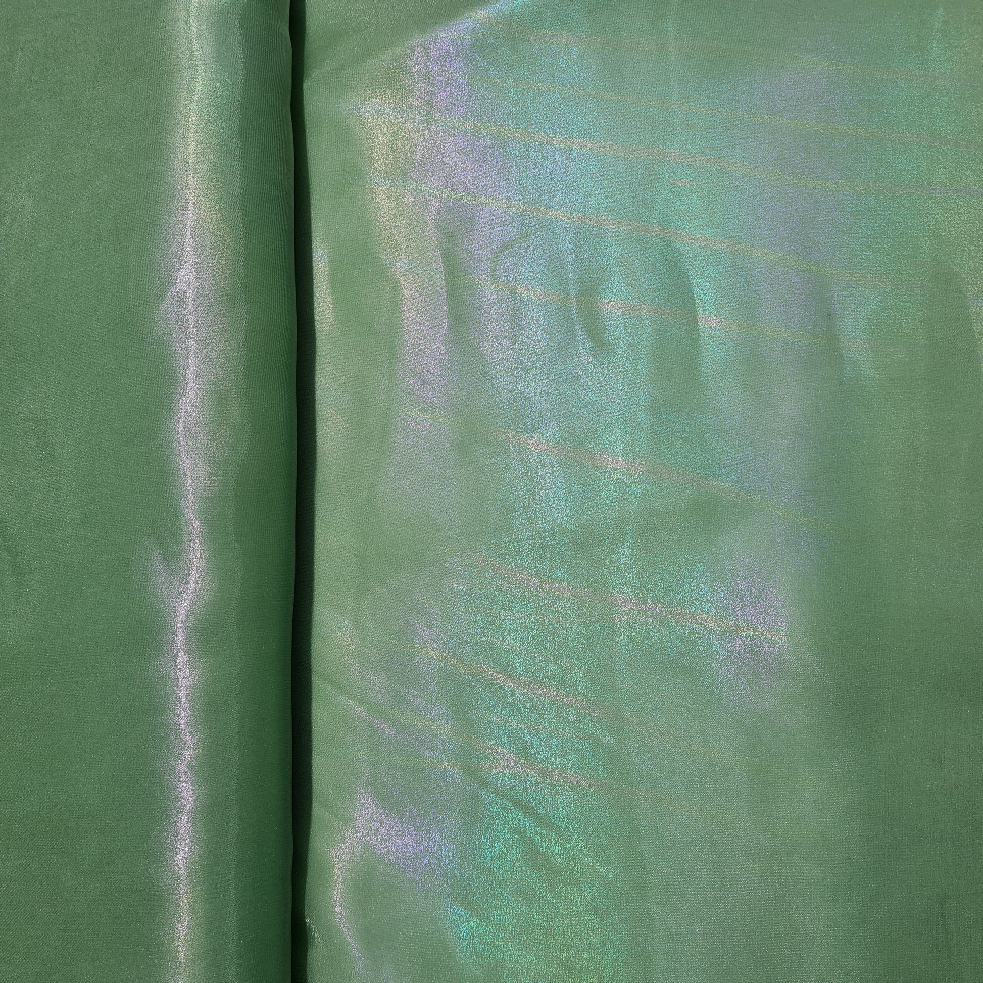Green 3D Imported Organza Fabric - TradeUNO
