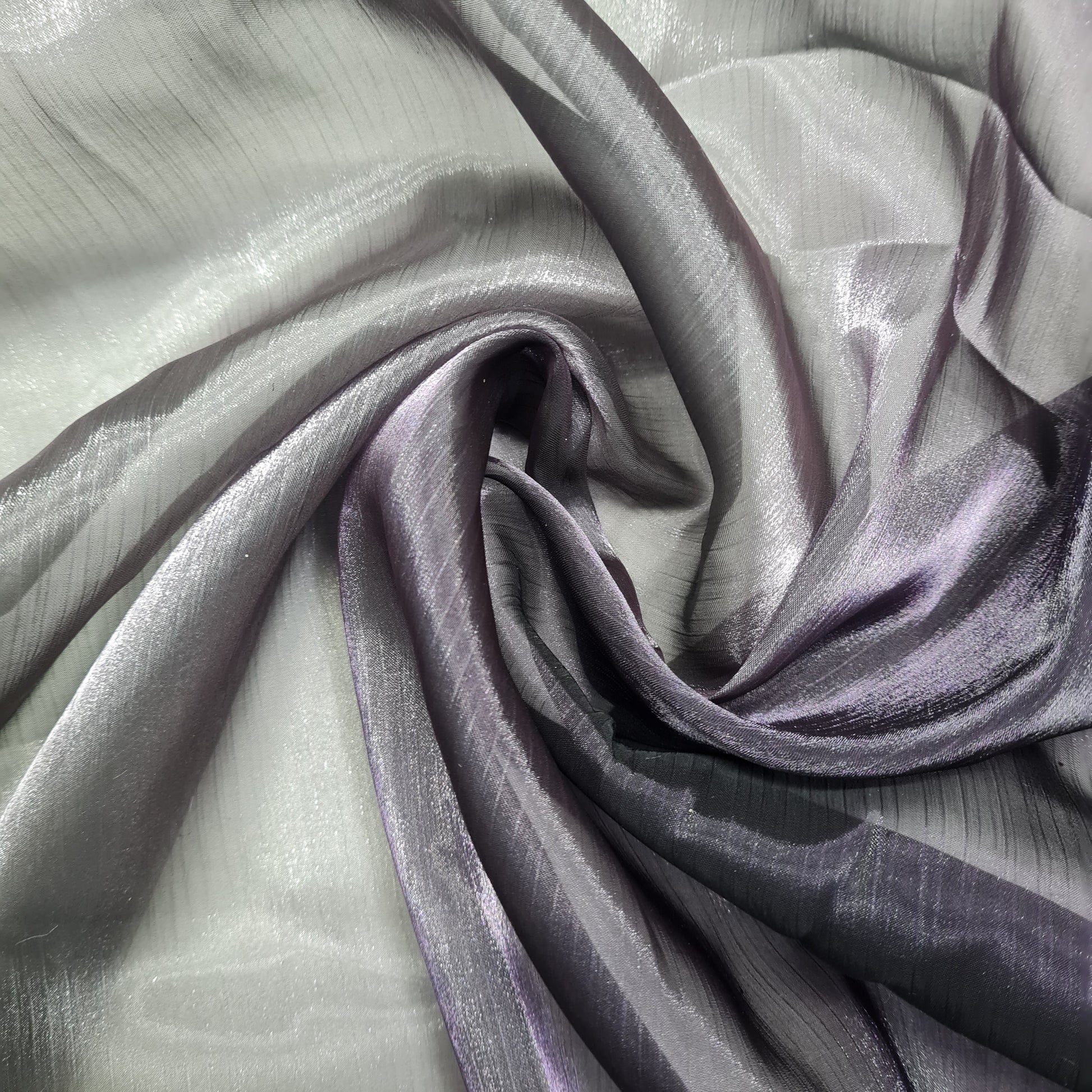 wine lavender ombre solid organza fabric