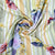 Multi Color Floral Stripe Print Viscose Fabric Trade UNO