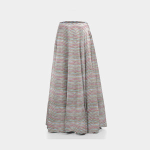 Multicolor Chevron Print Cotton Fabric TU 5267
