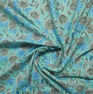 Multicolor Floral Print Cotton Fabric