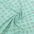 Sea Green Handblock Floral Print Cotton Fabric Trade UNO