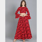 Red Lace Sequence Fabric - TradeUNO