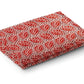 Orange Floral Schiffli Embroidery Cotton Fabric