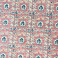 White & Pink Handblock Cotton Fabric
