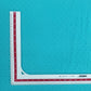 Aqua Blue Solid With Golden Lurex Cotton Fabric Trade UNO