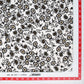 White & Black Ditsy Floral Print Rayon Fabric Trade UNO