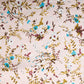 Beige Ditsy Pink Floral Print Rayon Fabric Online India