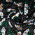 Black Floral Print Rayon Fabric Trade UNO