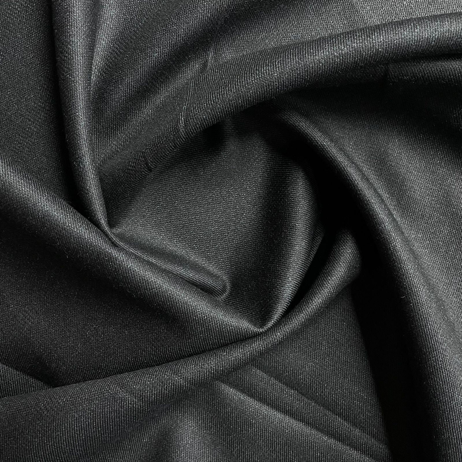 Black Solid Viscose Suiting Fabric - TradeUNO