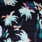 Black & Blue Tropical Print Rayon Fabric Trade UNO