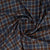 Blue And Brown Check Poly Viscose Suiting Fabric Trade UNO