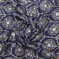 Blue Bandhani With Foil Print Rayon Fabric Trade UNO