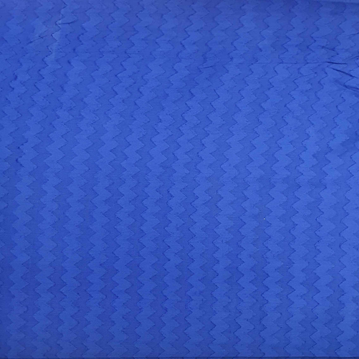 Blue Solid Jacquard Cotton Fabric, 48 Inches Plain Weave