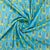 Sky Blue Paisley With Hand Block Print Cotton Fabric Trade UNO