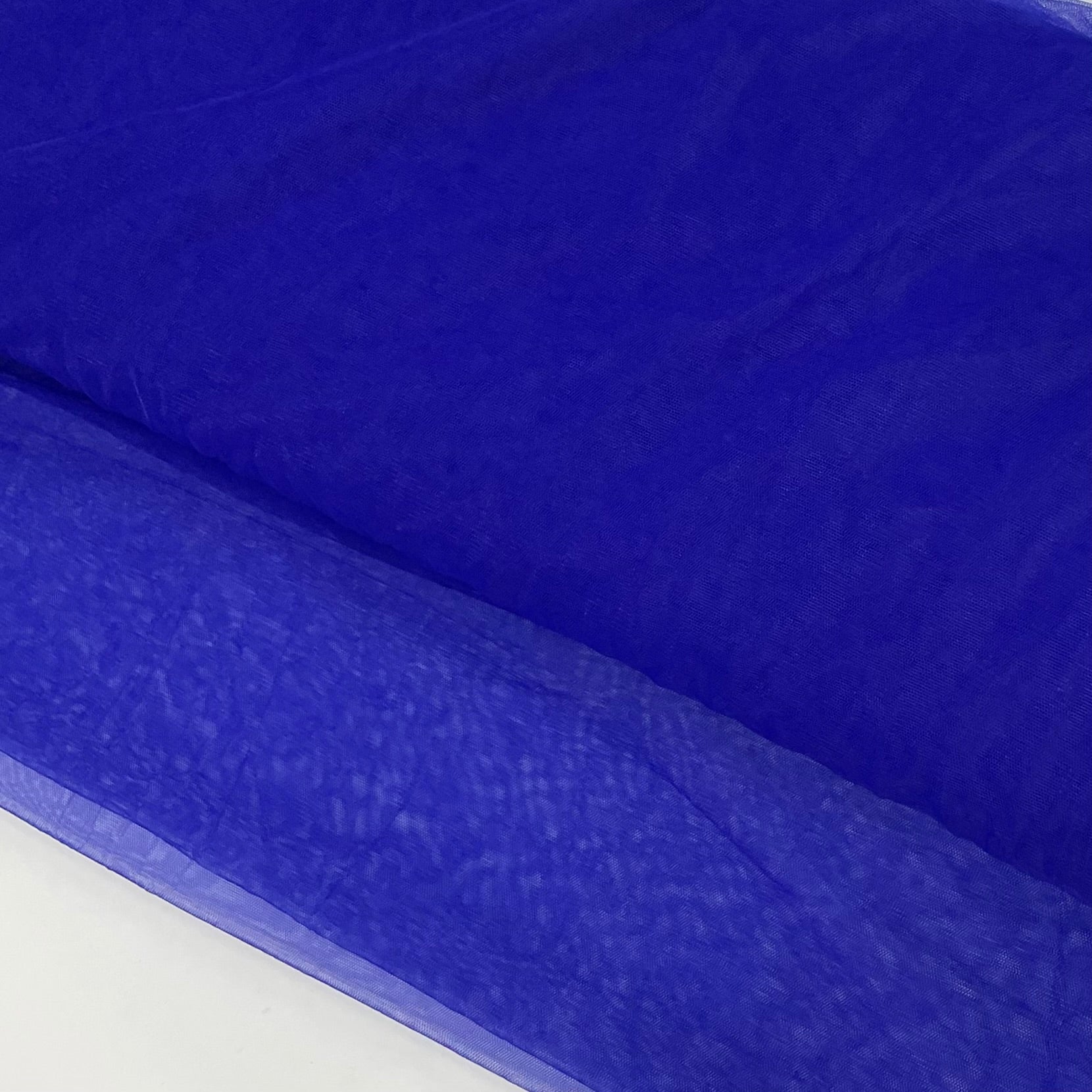 Blue Solid Net Fabric ,Plain Weave 44 in - TradeUNO