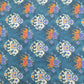Blue & Yellow Ikkat Patola Print Viscose Voile Fabric Trade UNO
