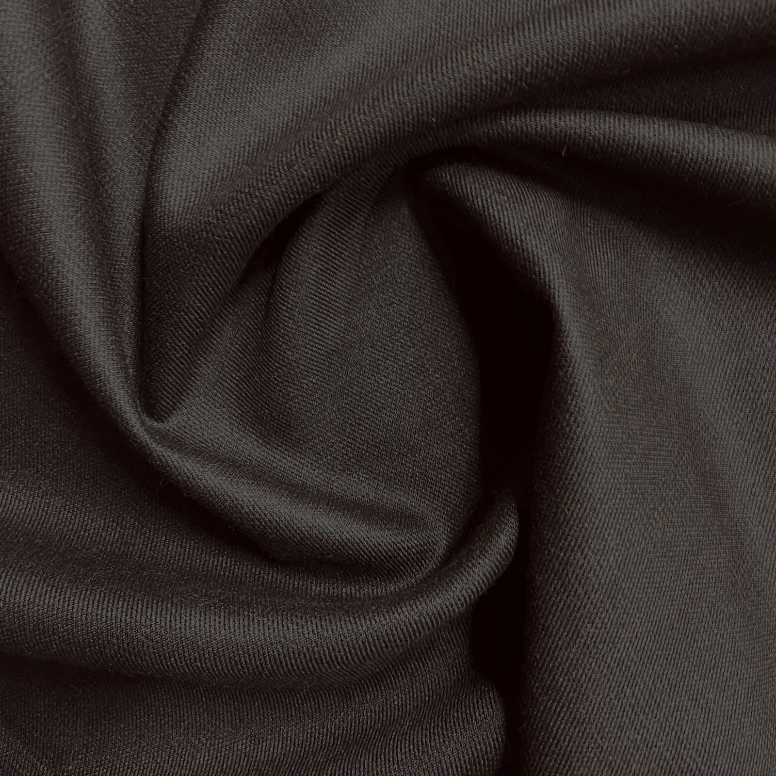 Brown Solid Poly Viscose Suiting Fabric - TradeUNO