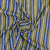 Brown & Blue Stripe Rayon Fabric - TradeUNO