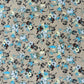 Cream Ditsy Floral Print Rayon Fabric Trade Uno