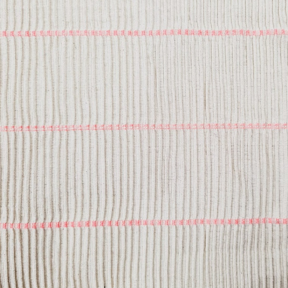 Cream Stripe Pattern Tapestry Fabric Trade UNO
