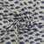 Cream & Blue Paisley With Handblock Print Cotton Fabric Trade UNO