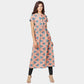 Pink & Blue Traditional Print Cotton Fabric Trade UNO