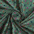 Emerald Green With Golden Zari Geometrical Brocade Fabric Trade UNO
