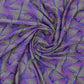 Purple & Yellow Geometrical Print Viscose Dobby Fabric Trade UNO