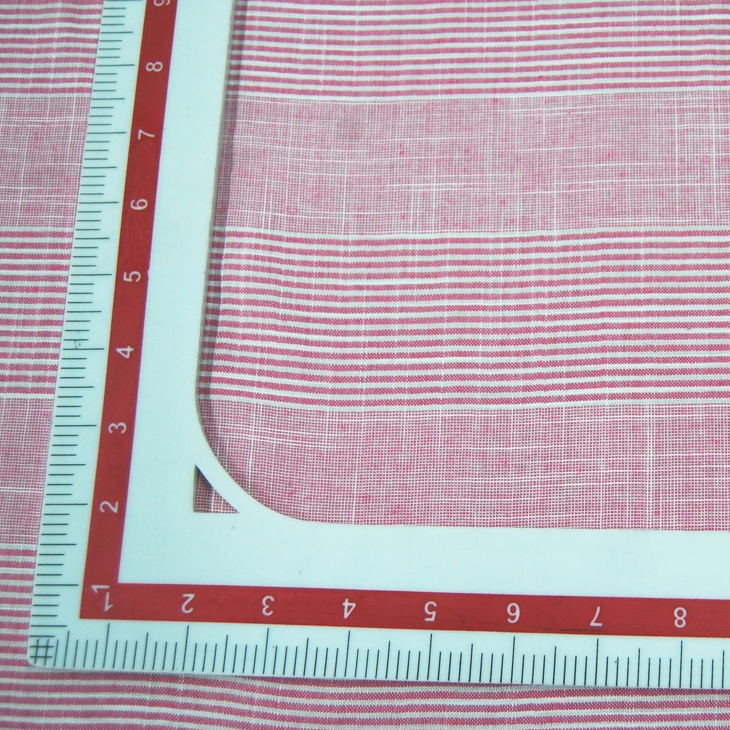 Pink & White Stripe South Cotton Fabric Trade UNO