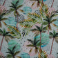 White Multicolor Tropical Print Viscose Dobby Fabric Trade UNO