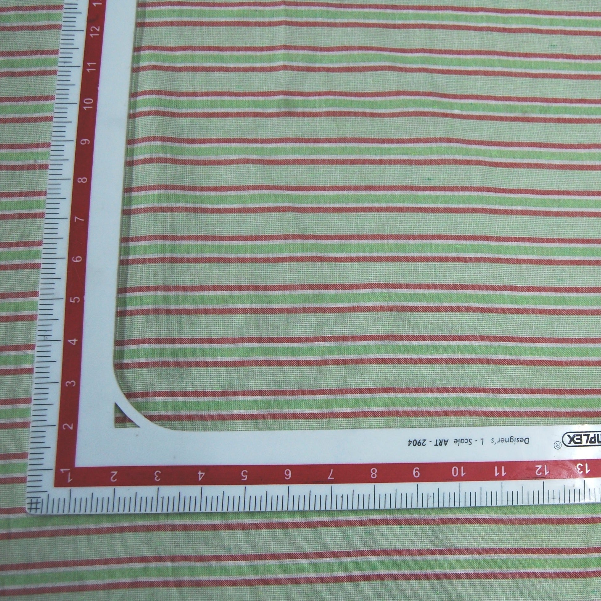 Green Stripe South Cotton Fabric Trade UNO