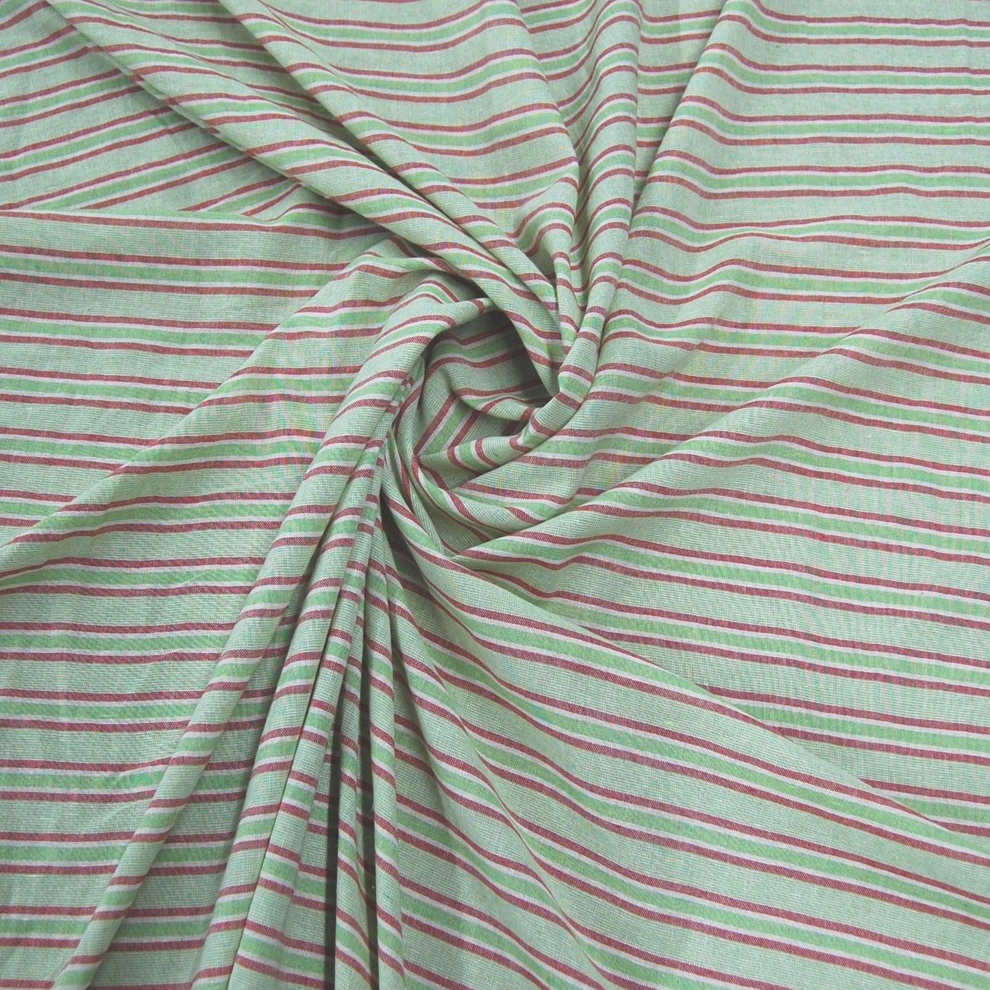 Green Stripe South Cotton Fabric Trade UNO