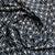 Black Geometrical Print Viscose Fabric Trade UNO