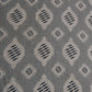 Grey Geometrical Print Cotton Linen Fabric Trade UNO