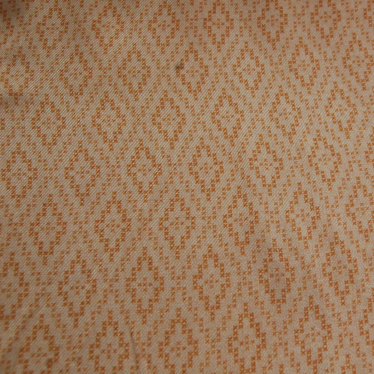 Yellow Geometrical Print Spun Fabric Trade UNO