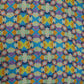Multi Color Star Print Spun Fabric Trade UNO
